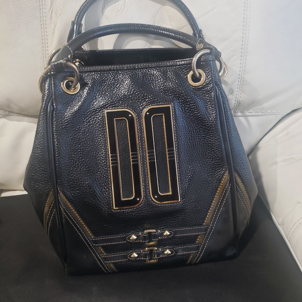 Daks Private Black Leather Tote Bag